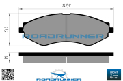 ROADRUNNER RR21823SPD Колодки тормозные передние