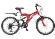 NOVATRACK 20SS12VTITANIUMRD6 Велосипед 20  Novatrack TITANIUM (2017) количество скоростей 12 рама сталь красный