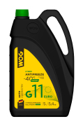 WOG WGC0101 Охлаждающая жидкость Антифриз (зелёный) G11 (-40C) гибридный WOG, 5 л/5,4 кг