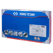 KING TONY 4044CR Набор торцевых головок с принадлежностями 1/2&quot;&quot;, двенадцатигранные, 8-32 мм, 3/8&quot;&quot;-1-1/4&quot;&quot;, 4