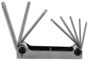 Jonnesway H07M08SF Набор ключей торцевых TORX® Т9-40 в ключнице, 8 предметов