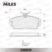 Miles E400016 Колодки тормозные