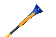 Kraft KT830063 Щетка зимняя со скребком (55 см) желтая щетина