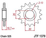 JT Sprockets JTF137015