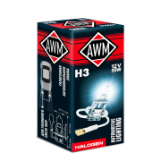 AWM 410300002 Лампа галогенная  AWM H3 12V 55 W (PK22S)