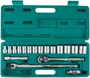 Jonnesway S05H4219S Набор головок торцевых дюймовых 1/2&quot;&quot;DR, SAE 3/8&quot;&quot;--1-1/4&quot;&quot;, 19 предметов