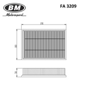 BM-Motorsport FA3209 Фильтр воздушный