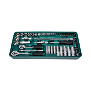 Rossvik LST057 LST057 Набор инструмента ROSSVIK (головки 1/4&quot;, 3/8&quot;), ложемент, 57 предметов