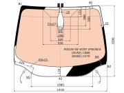 XYG FOCUSIIIVCSYLFWWX Стекло лобовое с обогревом FORD FOCUS III 2011- 4/5D HBK/WGN