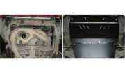 Автоброня 111054151 Защита картера Subaru Forester 2002-2008, st 1.8mm