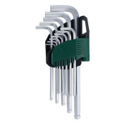 SATA 09106 Шестигранники (набор) 12пр. Угловые сфер./кон. (S.A.E.) пласт.блист.