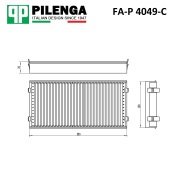 PILENGA FAP4049C Фильтр салонный, угольный