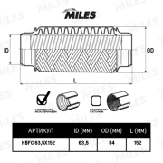 Miles HBFC635X152