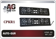 Auto-GUR CPKR1 Рамки для госномера к-кт 2 шт (чёрн) CPKR-1