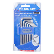 KING TONY 20407PR Набор Г-образных Torx, T10H-T40H, короткие, с отверстием, 7 предметов