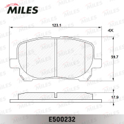 Miles E500232 Колодки тормозные