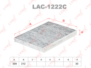 LYNXauto LAC1222C Фильтр салонный угольный