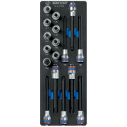 KING TONY 94147PRV Набор насадок Hex, Torx и Spline, ложемент, 17 предметов