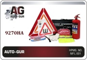 Auto-GUR 9270HA Набор АВТОМОБИЛИСТА №2 (ЛЮКС) апт.огнетуш.авар.знак.трос