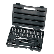 SATA 09132 Головки (набор) 30пр. Накидные с Принадлеж. (Metric) пласт.кор.