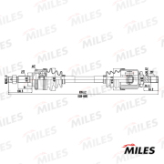 Miles GC01080 Приводной вал