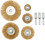 FINCH INDUSTRIAL TOOLS 38572 Корщетки со штифтом, набор 5 шт. (колеса 25 / 38 / 50 / 63 / 75 мм)