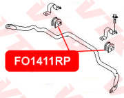 VTR FO1411RP Полиуретановая втулка стабилизатора передней подвески