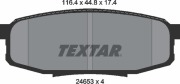 Textar 2465301 Комплект тормозных колодок