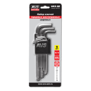 AVS A40163S Набор ключей торцевых шестигранных 10 предметов (1,5-12мм) AVS HKS-10