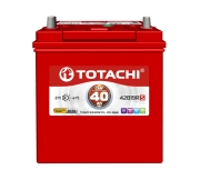 TOTACHI 90240 Батарея аккумуляторная 40А/ч 310А 12В прямая полярн. тонкие выносные (Азия) клеммы