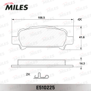 Miles E510225 Колодки тормозные