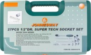 Jonnesway S68H4127S Набор головок торцевых 1/2&quot;&quot;DR Super Tech, 27 предметов