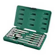 SATA 09055 Биты (набор) 12пр. НЕХ &amp; Spline (Metric) пласт.кор.