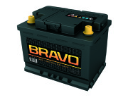 АКОМ 4607034730208 Батарея аккумуляторная 6СТ-60VL BRAVO, технология Са/Са, 12В, 60 А/ч, 480А, прямая полярность, формат АКБ: LN2, европейский тип клемм