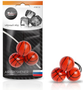 AIRLINE AFBB130 Ароматизатор подвесной "Баскетбол" черный лед (AFBB130)
