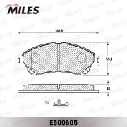 Miles E500605 Колодки тормозные