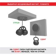 REXANT 723043 Неодимовый магнит диск 60х30мм сцепление 160 Кг Rexant