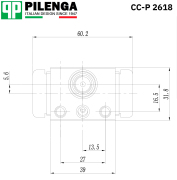PILENGA CCP2618 Цилиндр тормозной колесный L=R LADA Vesta 2015->