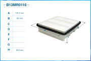 CWORKS B13MR0116 Фильтр воздушный