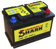 ENERGETIC of SHARK ES753R Батарея аккумуляторная 12В 75А/ч 730А обратная поляр. стандартные клеммы