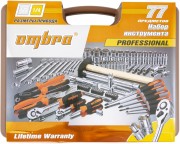 OMBRA OMT77S Набор инструмента универсальный 1/4&quot;&quot;, 1/2&quot;&quot;DR, 77 предметов