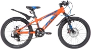 NOVATRACK 20AH7DEXTREMEOR20 Велосипед NOVATRACK 20&quot; EXTREME, оранжевый, алюм., 7 скор., Shimano/MICROSHIT DISC