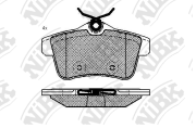 NiBK PN0473 Колодки тормозные дисковые