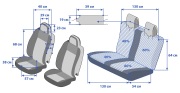 Rival SCU42 Универсальные авточехлы Ромб 40/60 перед.+зад.сид.