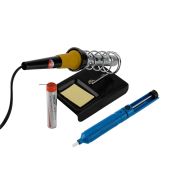 REXANT 120163 Набор для пайки REXANT №4 (паяльник 30 Вт, оловоотсос, подставка, припой, губка)