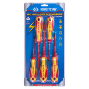 KING TONY 30605MR Набор отверток, диэлектрические, 5 предметов