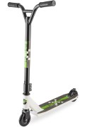 NOVATRACK 100PPIXELWT7 Самокат 2-х колесный 4"" Трюковый подростковый Novatrack Pixel не складной 100 кг бело-зеленый 100P.PIXEL.WT7
