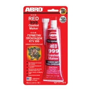 ABRO 911ABR высокотемпературный нейтральный силиконовый герметик прокладок красного цвета