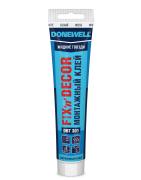 DONEWELL DBT301 Клей монтажный «жидкие гвозди» FIX-N-DECOR акриловый морозостойкий белый, 85 мл