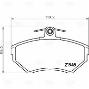 Trialli PF4163 Колодки торм. для а/м Audi A4 (B5) (94-) диск. перед. т/с TRW (PF 4163)